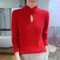 Elegance Mink 100 Mink Cashmere StandCollar Sweater SlimFit Long Sleeve Pullover For Women 12