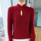 Elegance Mink 100 Mink Cashmere StandCollar Sweater SlimFit Long Sleeve Pullover For Women 6