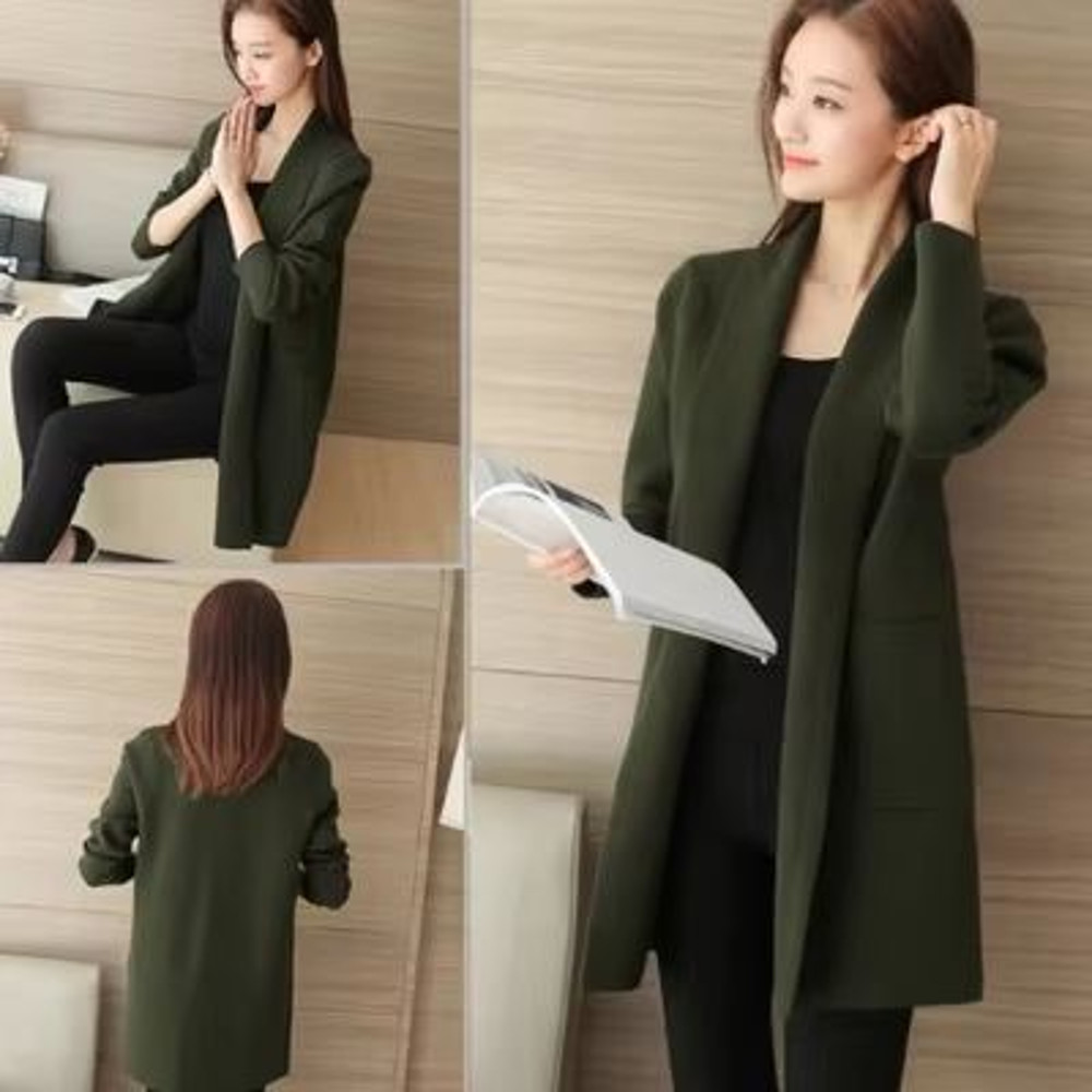 AllMatch Long Pocket Cardigan Sweater  2024 AutumnWinter Knit For Women 10