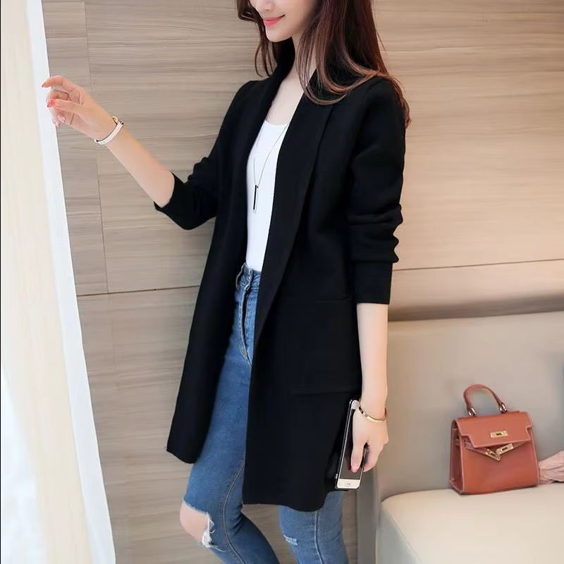 AllMatch Long Pocket Cardigan Sweater  2024 AutumnWinter Knit For Women 4
