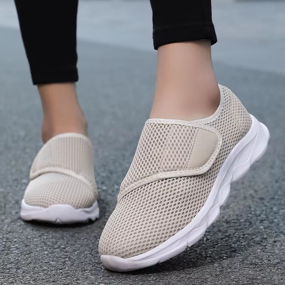 Orthopedic Comfort WideFoot Walking Shoes  Soft  Adjustable Casual Footwear For Swollen Feet Thumb  4
