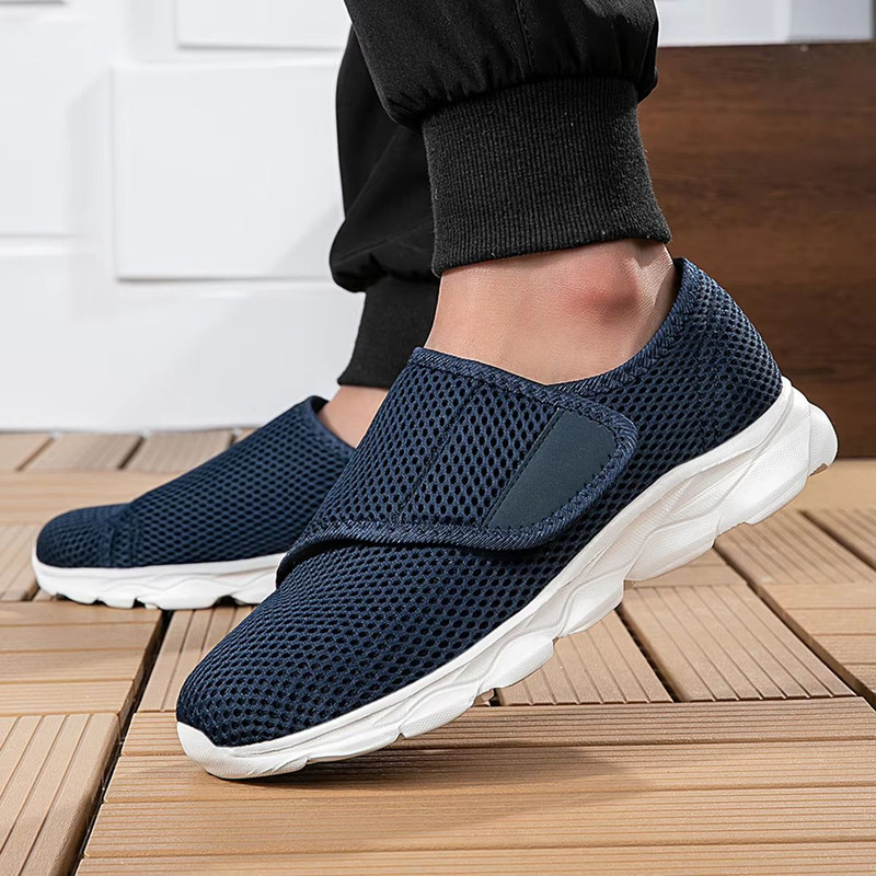 Orthopedic Comfort WideFoot Walking Shoes  Soft  Adjustable Casual Footwear For Swollen Feet Thumb  5
