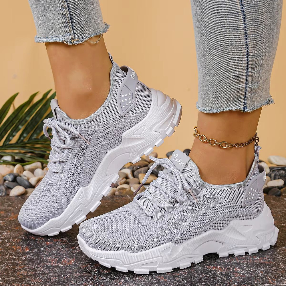 2025 Versatile HeightBoost Sneaker Solid Colour Womens Casual Shoes With Free Shipping 4