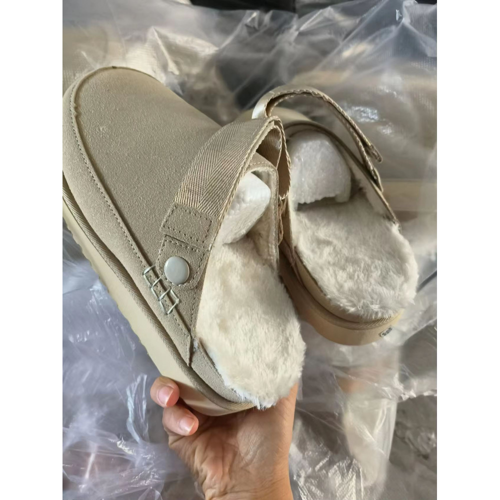 CashmereLined Platform Snow Boots Womens ThickSole Winter HalfSlippers With Fuzzy Upper 9