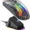 ATTACK SHARK X2 Pro Transparent Shell Wireless Gaming Mouse  TriMode 24G  BT  Wired With RGB Dock   5