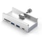 Aluminum TypeC 4Port USB 30 Hub With Phone Holder Memory Card Reader Solid MultiDevice Dock 10