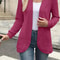 PitStripe Brushed Knit Cardigan Jacket Womens SolidColor Casual Knit Outerwear 8