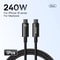 Baseus 240W USBC SuperCharge Cable Fast Charging Power Cord For IPhone MacBook Samsung Xiaomi 6