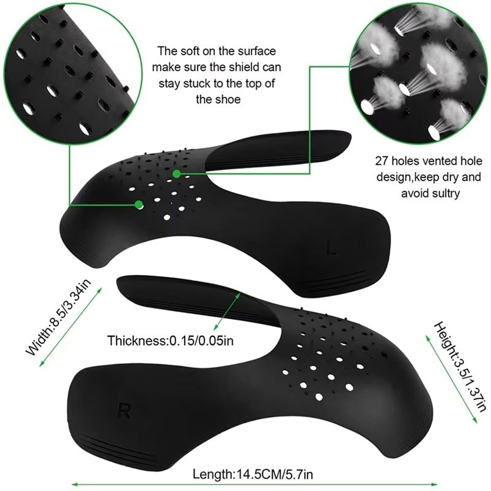CreaseGuard Pro Shoe Protector AntiCrease Toe Shield Sneaker Support For LongLasting Shape 1