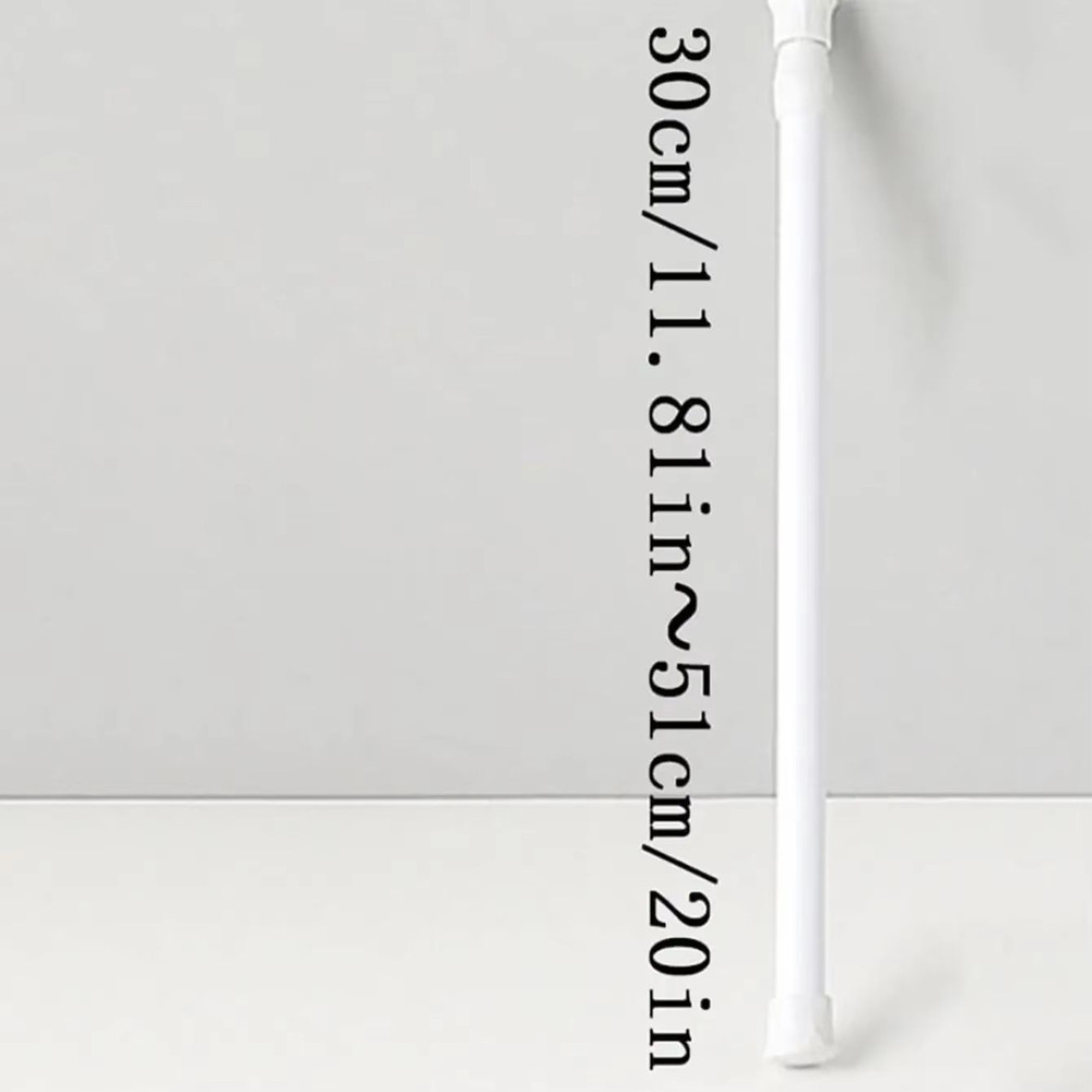 EasyFit Telescopic Storage Rod  NoDrill Adjustable Organizer Bar For Kitchen Closet  Bathroom 4