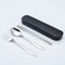 TravelMate 4Piece Stainless Steel Cutlery Set Portable Spoon Fork Knife Chopsticks With Storage C 6