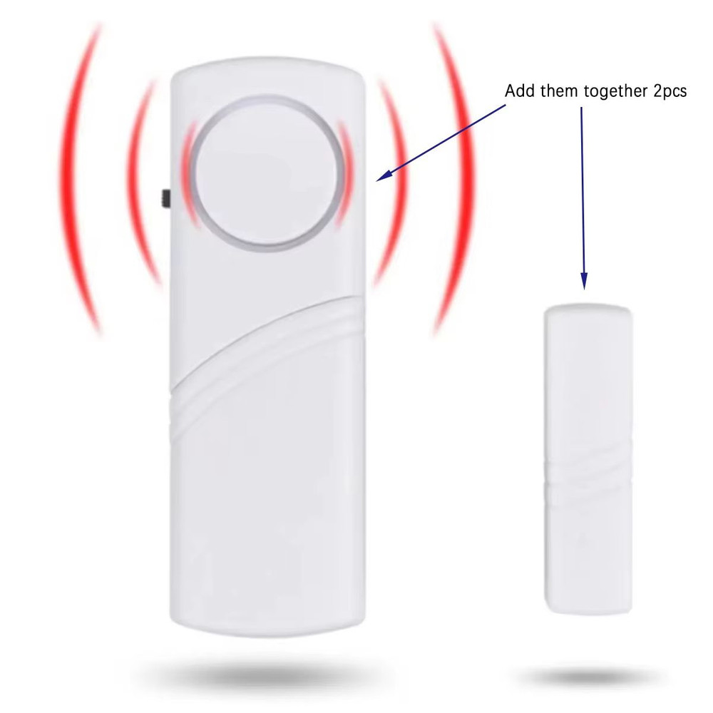 Wireless Door And Window Magnetic Sensor Alarm  2Pack Home Security Detectors 3