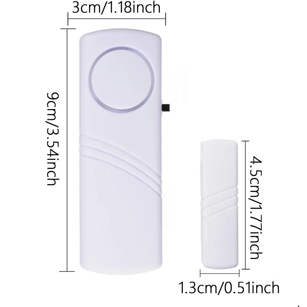 Wireless Door And Window Magnetic Sensor Alarm  2Pack Home Security Detectors 5