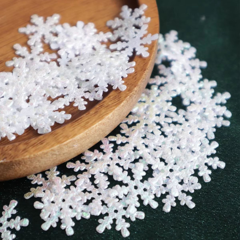 Christmas Snowflake Confetti  300pcs Decorative Paper Flakes For Holiday Parties  Events 1