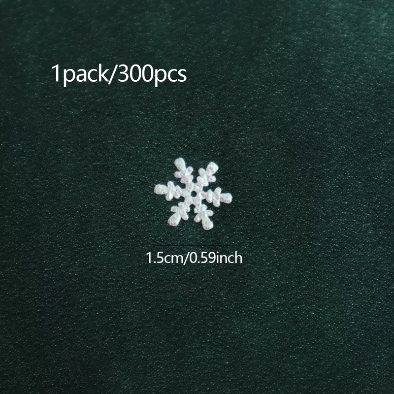 Christmas Snowflake Confetti  300pcs Decorative Paper Flakes For Holiday Parties  Events 4