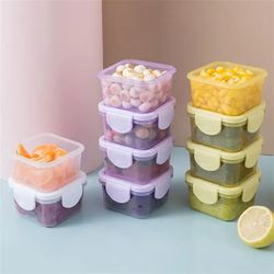 mini leakproof food storage containers – 4-piece airtight condiment & sauce set for meal prep and travel