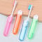 Portable Folding Travel Toothbrush Set 10pcs UltraSoft Bristle Toothbrushes For Camping Hiking Ev 0