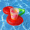 Inflatable Cherry Drink Holder  Fun Floating Pool Cup Holder For Drinks Perfect Pool Party Accessor 1
