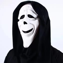 scary red tongue scream mask full head latex halloween costume