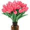 Artificial Tulip Bouquet Vibrant Faux Flowers For Weddings Decor 0