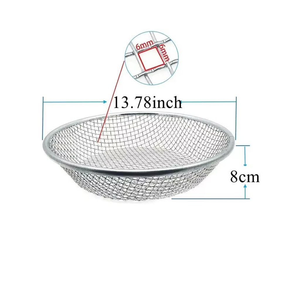 13Inch Stainless Steel Soil Sifter DualMesh Garden Sieve For Clean Compost Prep 6