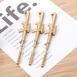 machine gun gel pen – fun water-based novelty pen for creative signatures