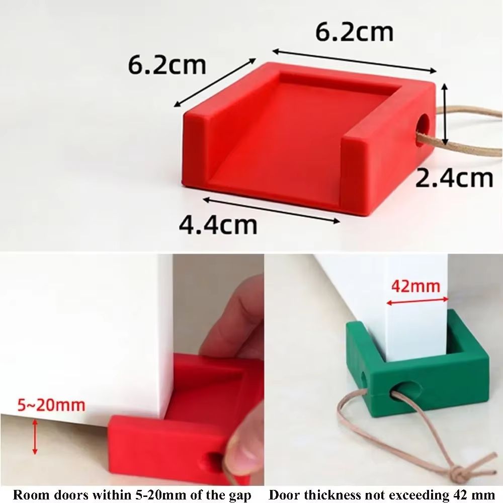 Creative Silicone Door Stopper  AntiCollision Floor Holder For Home  Office 4
