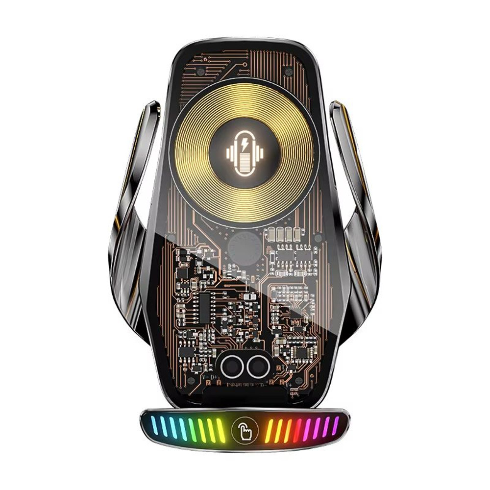 66W Magnetic Car Phone Holder With 15W Wireless Fast Charger  AutoClamping Air Vent Mount For IPhon 4