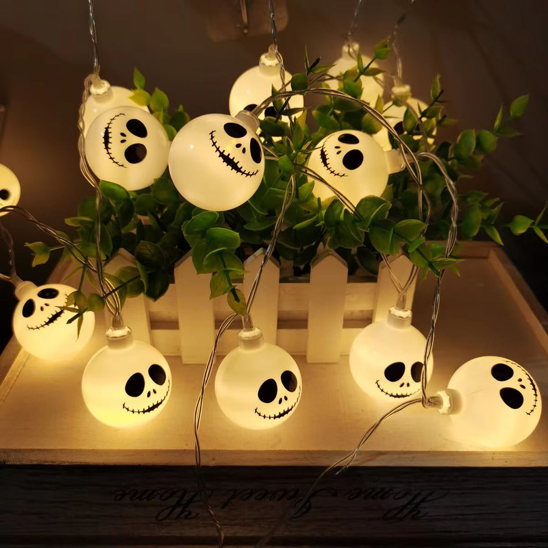 2025 Halloween Grimace String Lights  Indoor BatteryUSB Operated Hanging Lamp For Home Decor 1