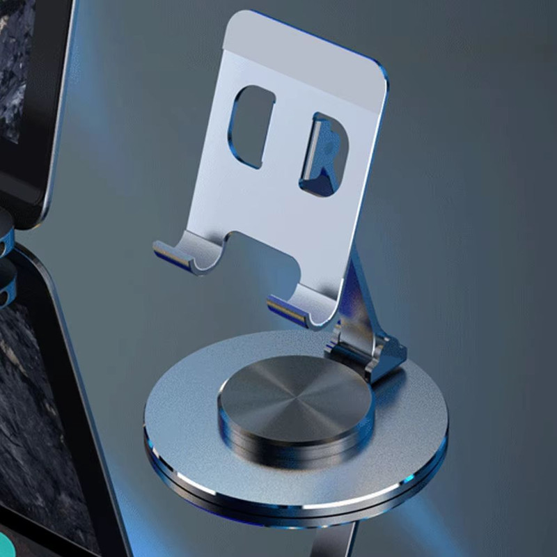 360 Rotate Metal Desk Mobile Phone Holder  Adjustable Stand For IPhone Xiaomi IPad And Tablets 0