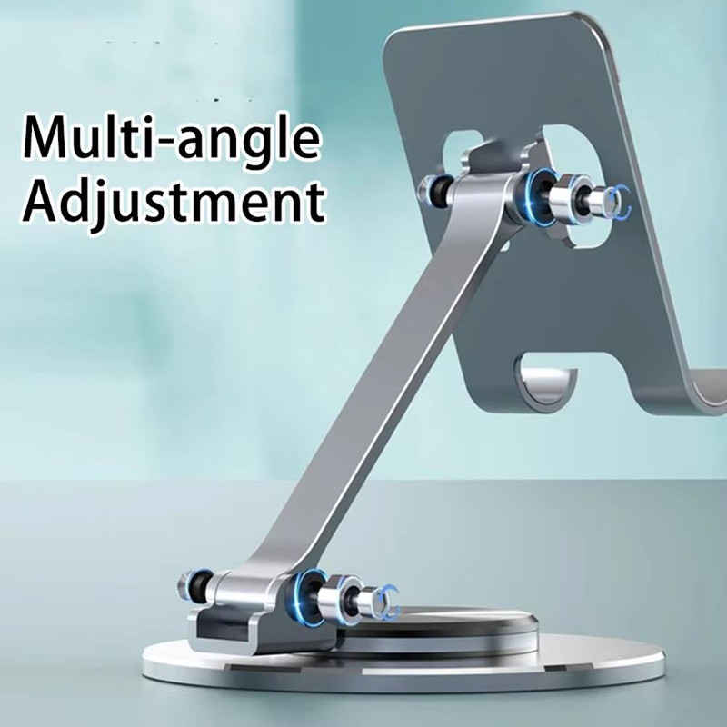 360 Rotate Metal Desk Mobile Phone Holder  Adjustable Stand For IPhone Xiaomi IPad And Tablets 1