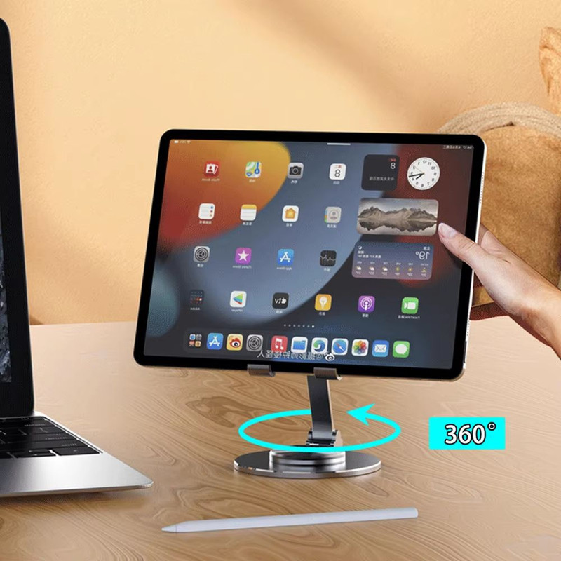 360 Rotate Metal Desk Mobile Phone Holder  Adjustable Stand For IPhone Xiaomi IPad And Tablets 3