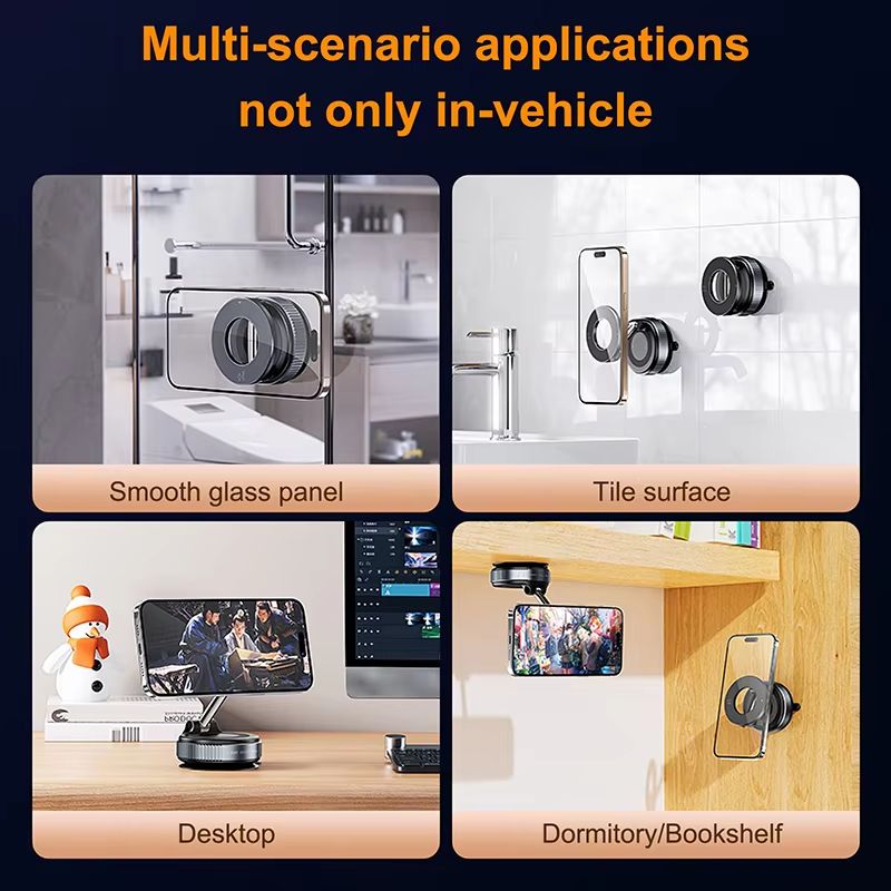 Xiaomi 360 Magnetic Car Phone Holder  Foldable Adjustable And VacuumStrong Mount For IPhone And And 4
