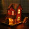 LED Light Wooden House Christmas Tree Decoration  DIY Festival Wooden House For Home  Window Decor 3