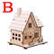 LED Light Wooden House Christmas Tree Decoration  DIY Festival Wooden House For Home  Window Decor 5