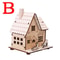 LED Light Wooden House Christmas Tree Decoration DIY Festival Wooden House For Home Window Decor 8