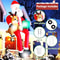 95Ft Christmas Inflatable Santa With LED Lights Outdoor Sitting Santa Claus Decoration For Holiday 4