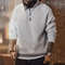 Maden Vintage HalfZip Stand Collar Knitted Sweater  Versatile Knitwear For Autumn And Winter 0