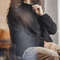 Maden Vintage HalfZip Stand Collar Knitted Sweater  Versatile Knitwear For Autumn And Winter 3