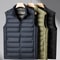 90 White Duck Down Winter Couple Vest Sleeveless Puffer Jacket With Graphene Liner And Stand Colla 0