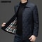 Top Grade Mens Diamond Quilted Bubble Coat Winter Parka Jacket With TurnDown Collar For Warmth And 0