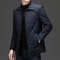Top Grade Mens Diamond Quilted Bubble Coat Winter Parka Jacket With TurnDown Collar For Warmth And 8