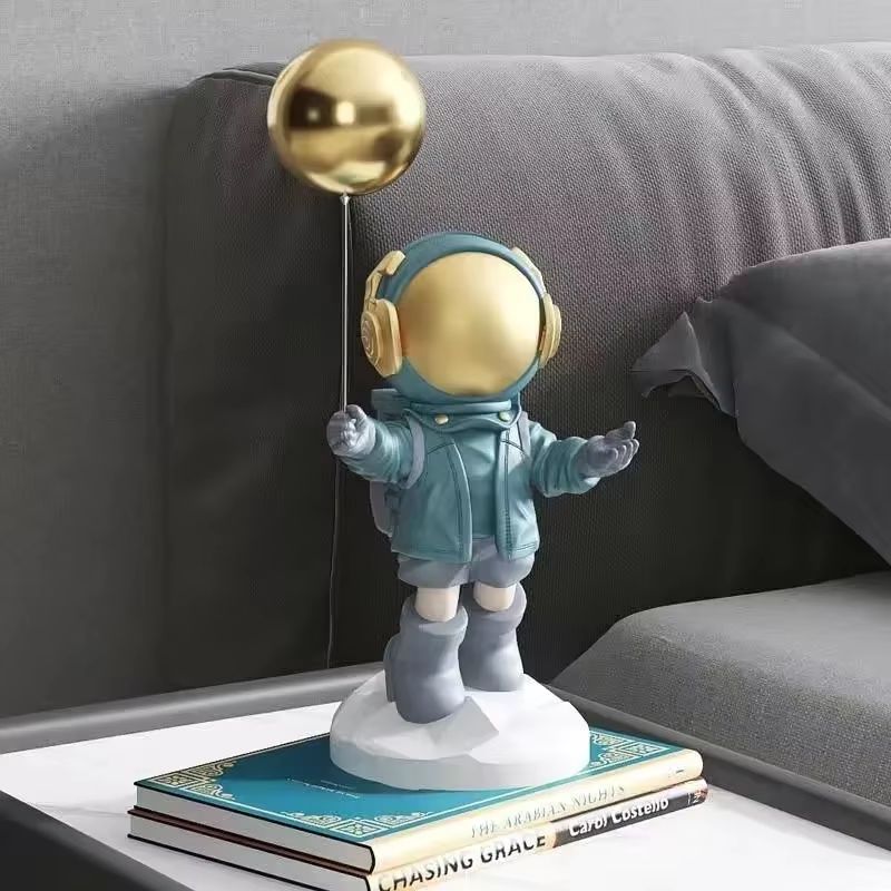 Balloon Astronaut Resin Ornament  Unique Home Decor Craft For Desk Bookcase Or Office Decoration 6