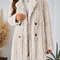 VigoCasey 2025 Womens DoubleBreasted Apricot Jacket  Plush Warm Coat With Turndown Collar For Autum 0