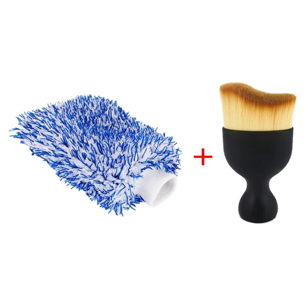 Plush Microfiber Car Wash Mitt  Soft  Thick Auto Cleaning Tool For A ScratchFree Shine 8