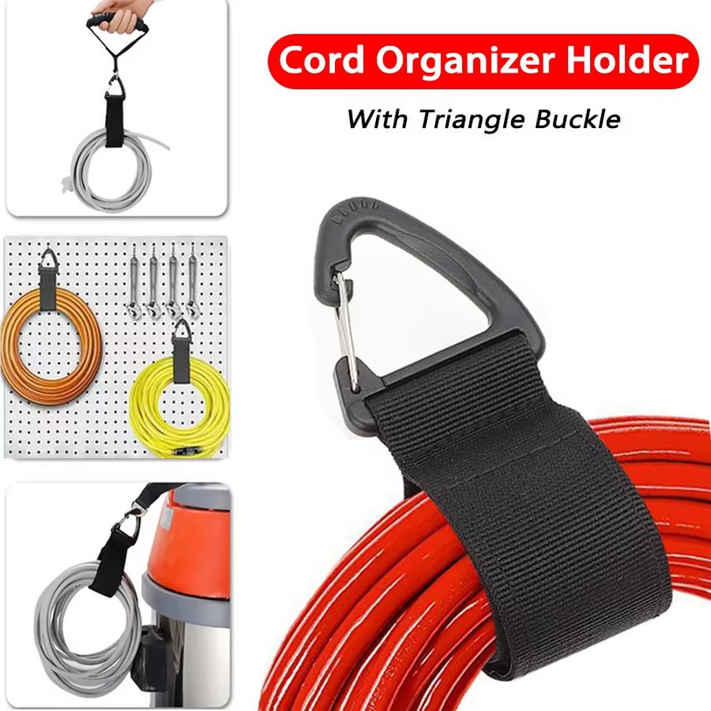 ProTidy HeavyDuty Nylon Cord Organizer Straps  TriangleBuckle Cable  Hose Management Belts Pack 0