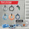 ProTidy HeavyDuty Nylon Cord Organizer Straps  TriangleBuckle Cable  Hose Management Belts Pack 5