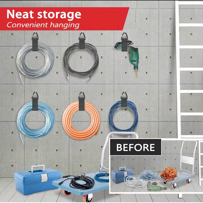 ProTidy HeavyDuty Nylon Cord Organizer Straps  TriangleBuckle Cable  Hose Management Belts Pack 5