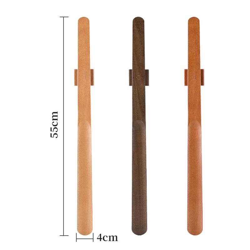 ElegantReach 55 Cm Wooden LongHandle Magnetic Shoehorn  Premium WallMount Shoe Spoon For Effortless 4