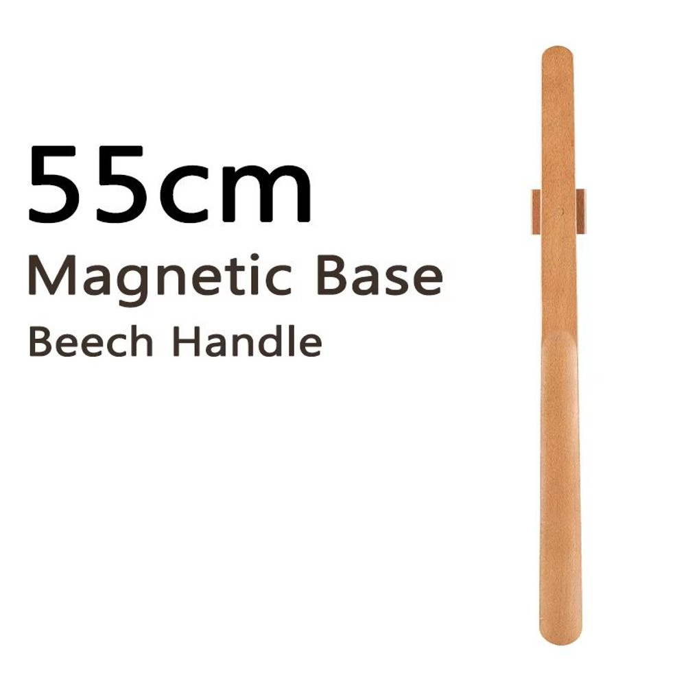 ElegantReach 55 Cm Wooden LongHandle Magnetic Shoehorn  Premium WallMount Shoe Spoon For Effortless 6